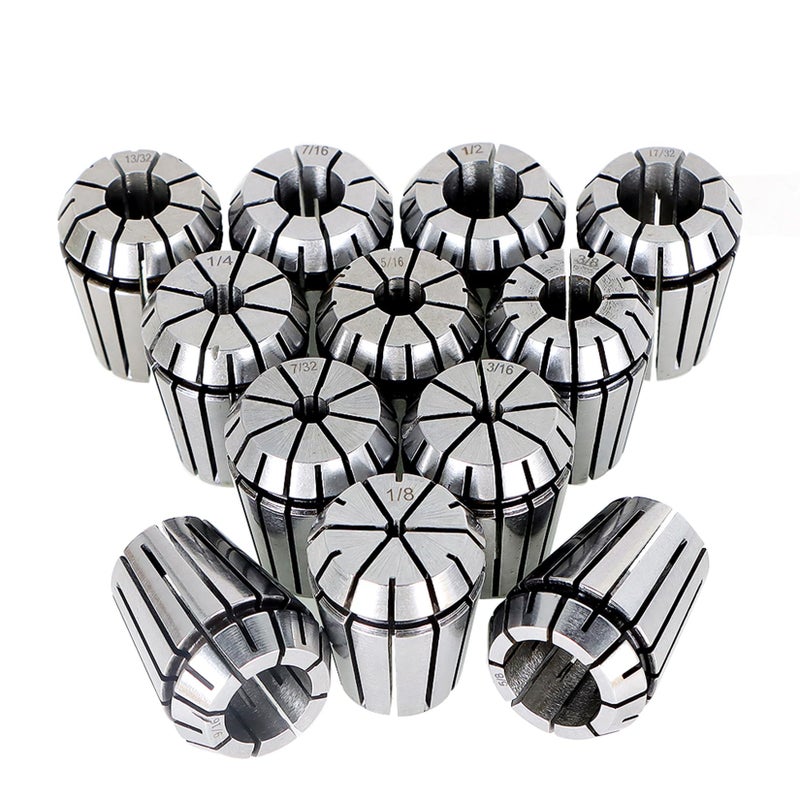 findmall ER25 Spring 12Pcs Collet Set Fit for CNC Milling Lathe Tool Engraving Machine - Image 1